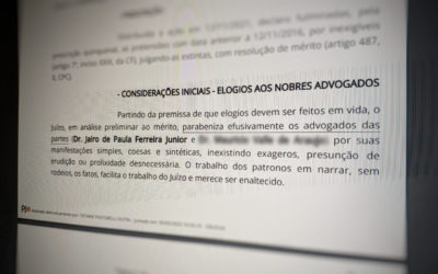 “O MENOS É MAIS”: Juíza elogia em sentença advogado do escritório J. Ferreira Junior